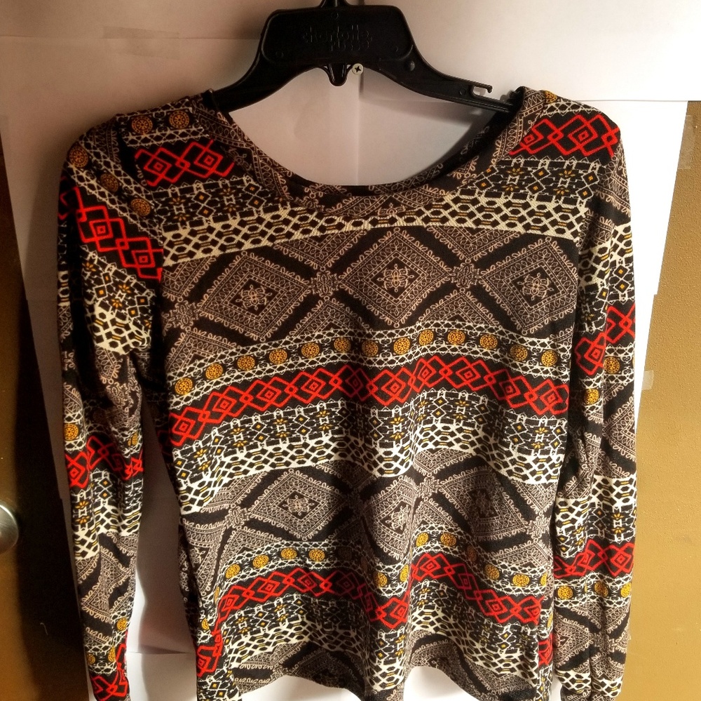 Open back Long sleeve shirt